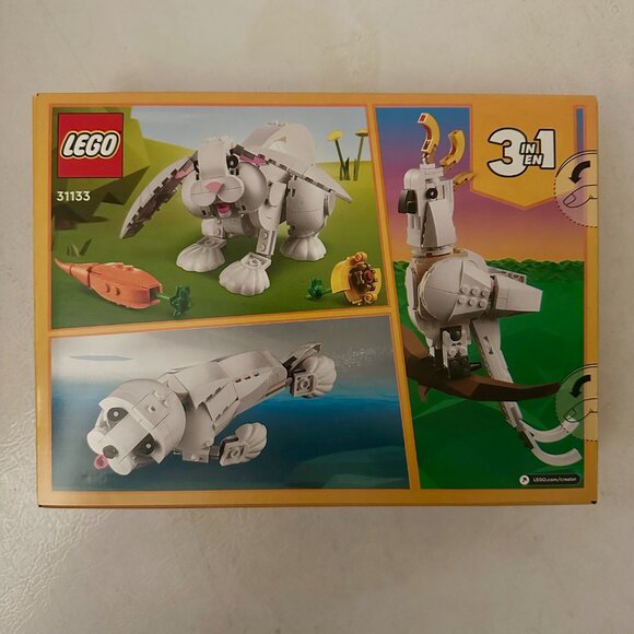 NISB! LEGO Creator 3 in 1 White Rabbit Cockatoo Seal Animal Set 31133 - SEALED - Picture 2 of 3